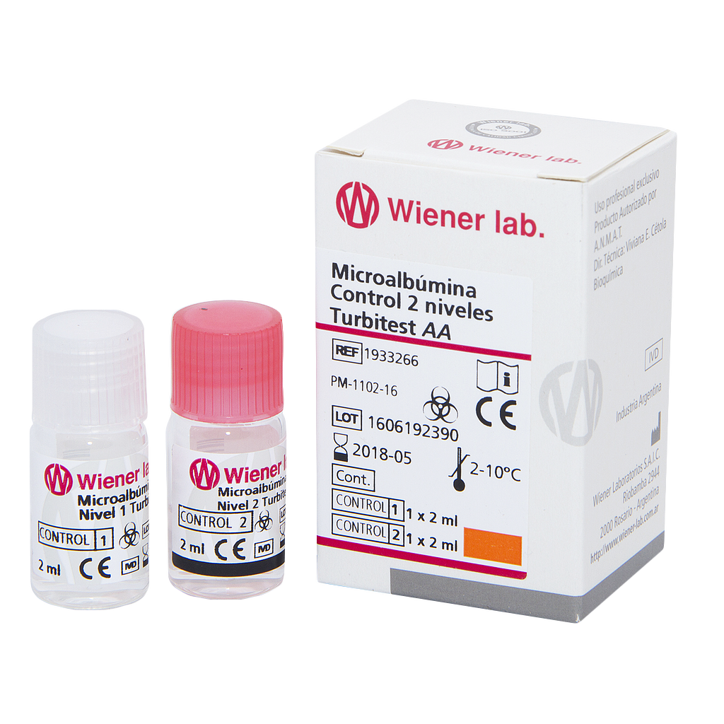 Microalbúmina Control 2 niveles Turbitest AA