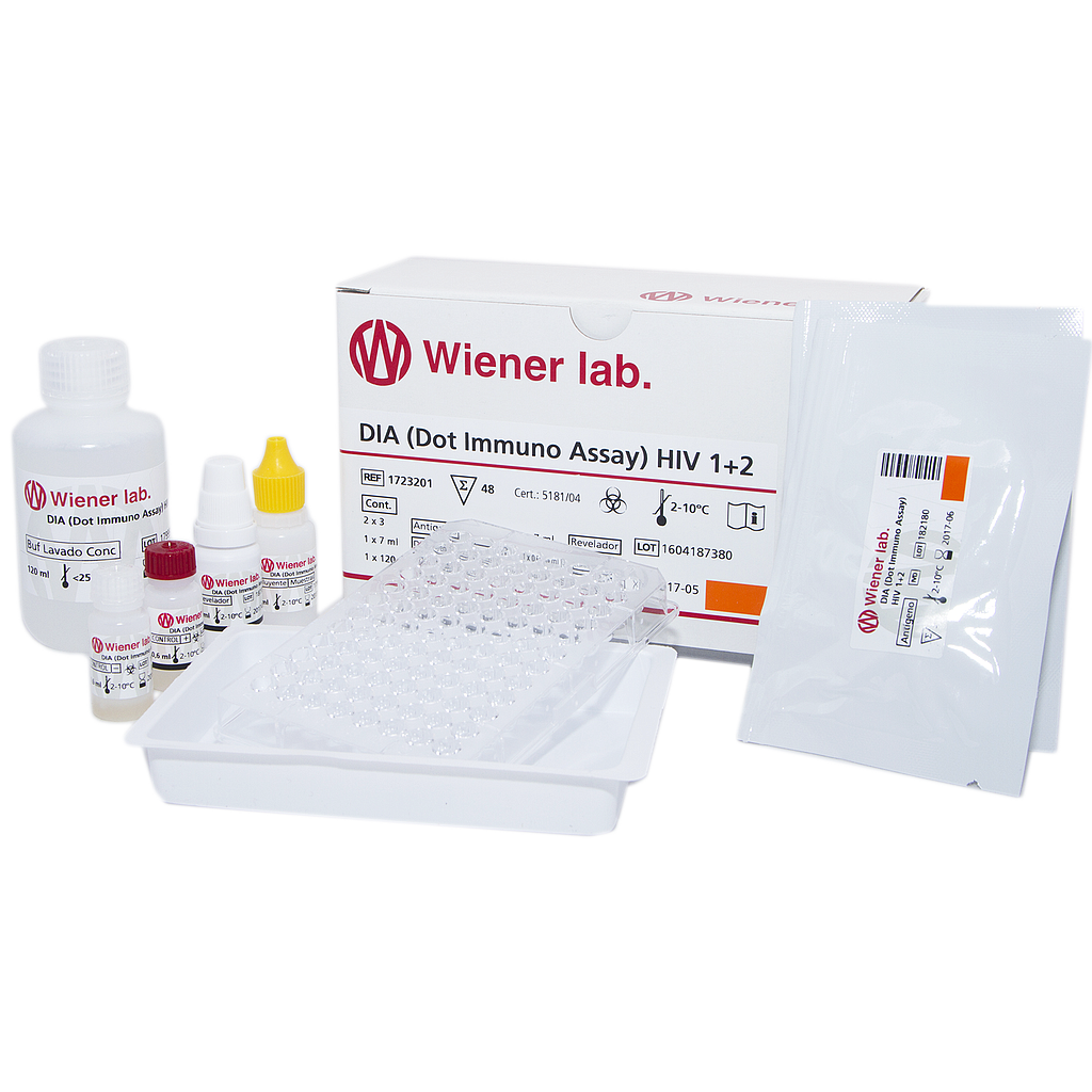 DIA (Dot Inmuno Assay) HIV 1+2