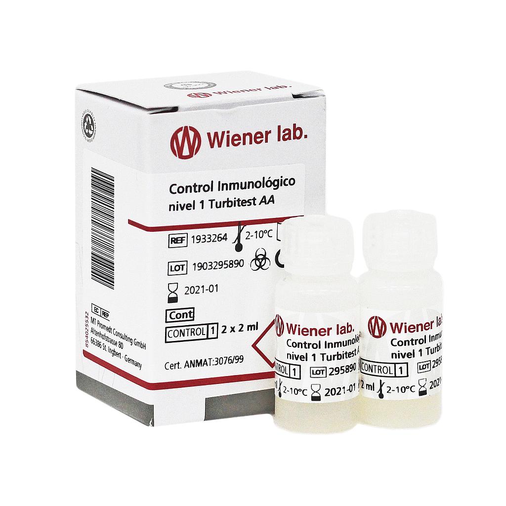 Control Inmunológico nivel 1 Turbitest AA