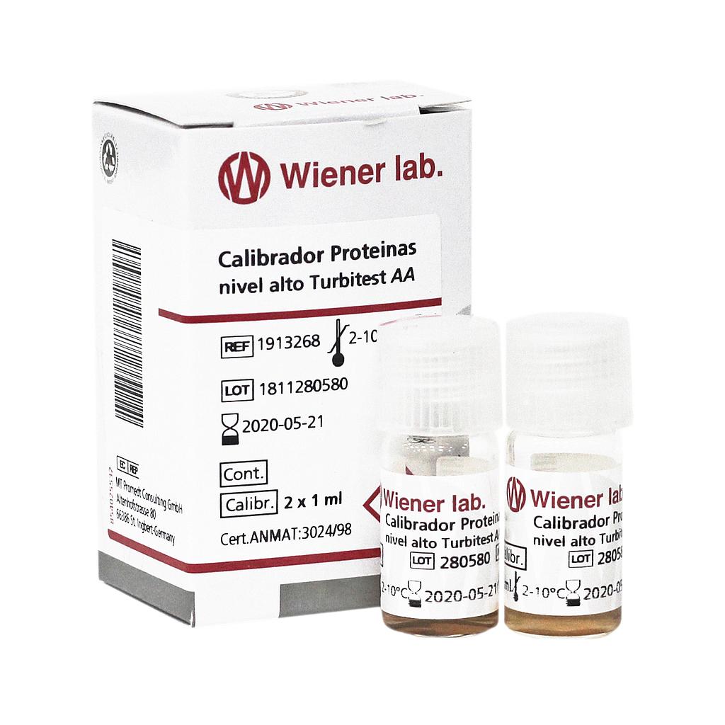Calibrador Proteínas nivel alto Turbitest AA