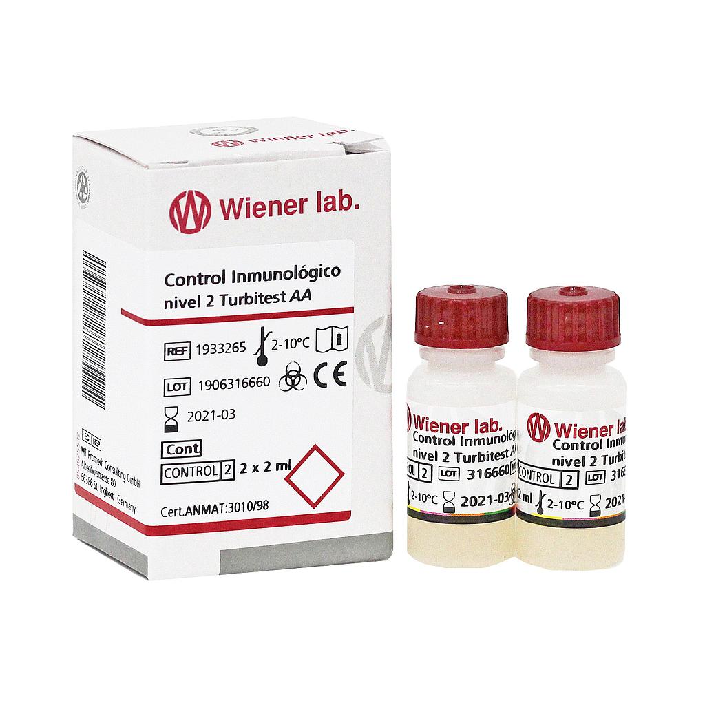 Control Inmunológico nivel 2 Turbitest AA